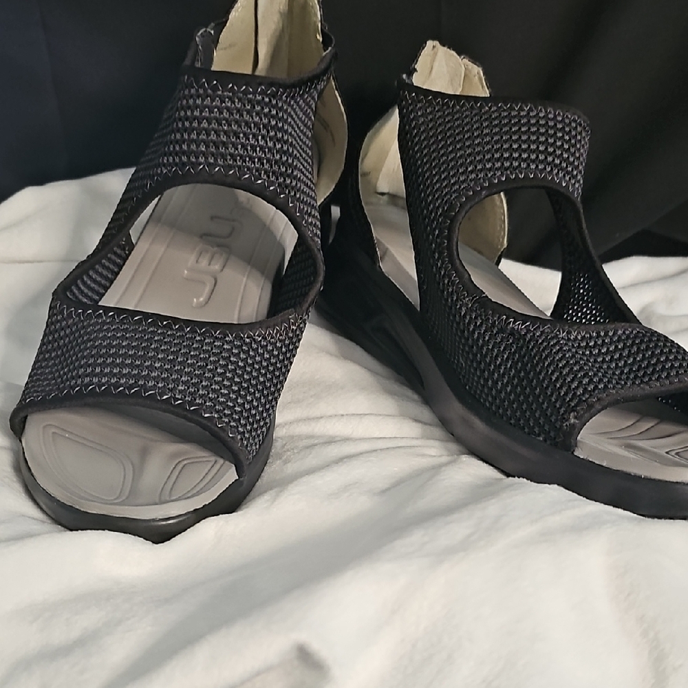 JBU by JAMBU  sz 9 Black Open Weave Women's  Sport Sandals